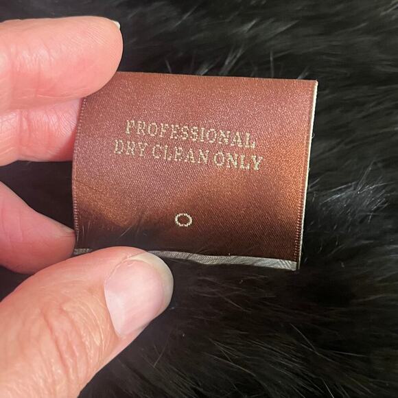 525 America Women's Black Rabbit Fur Vest Size M - Picture 9 of 9